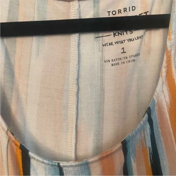 TORRID COLD SHOULDER MAXI DRESS SZ 1X - Picture 3 of 4